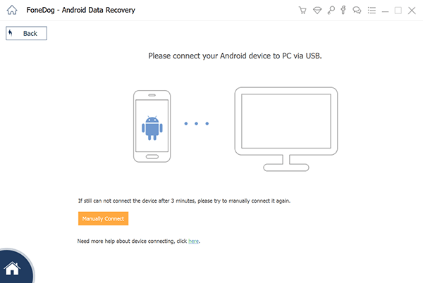 Sposta la cronologia di WeChat su un nuovo telefono FoneDog Backup USB Connect