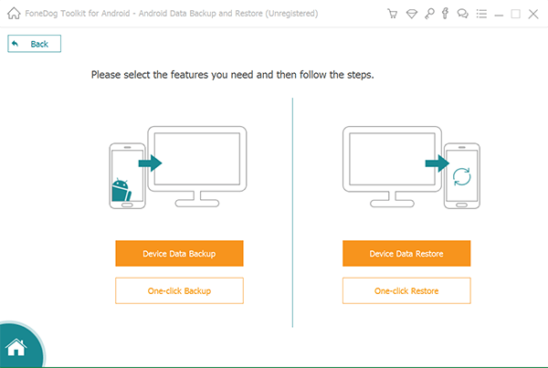 Scegli il backup dei dati del dispositivo