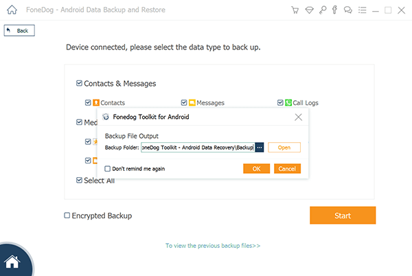 SMS di backup