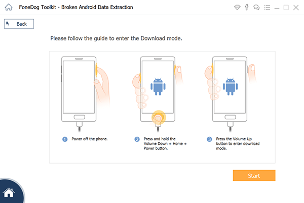 Download di file per recuperare i dati dal telefono Android bloccato con schermo rotto
