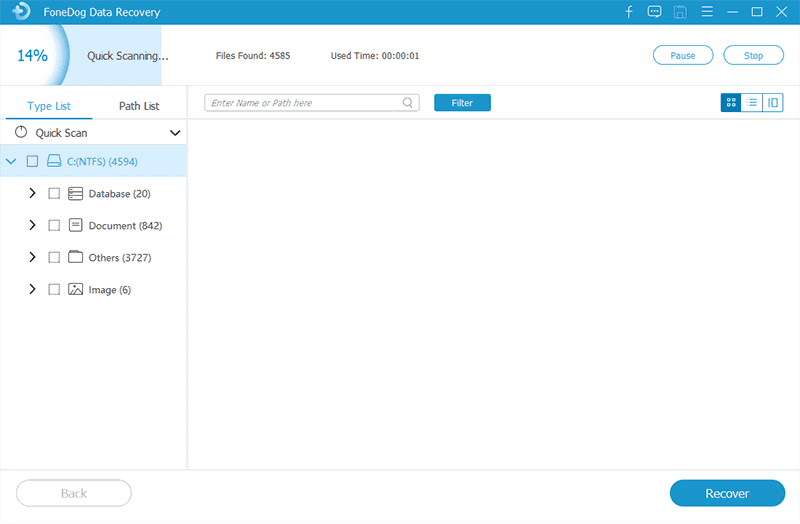 Scansione rapida dei dispositivi e restituzione dei file