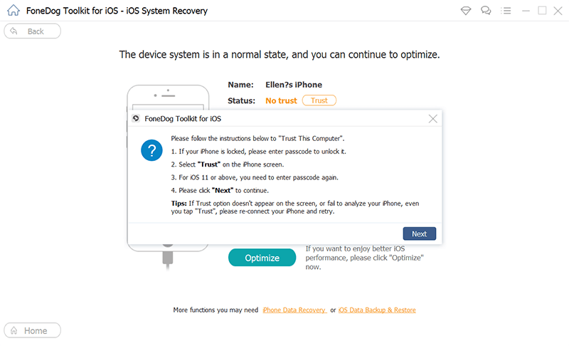 Risolvi il problema dello sfarfallio dello schermo dell'iPhone utilizzando FoneDog iOS System Recovery