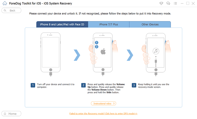 Sistema di ripristino per risolvere il problema di ricarica dell'iPhone
