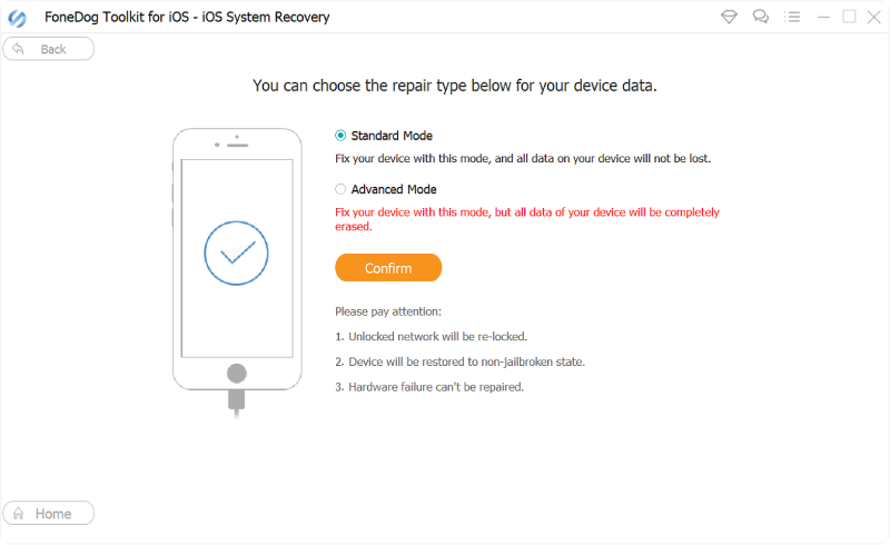 Seleziona iOS System Recovery