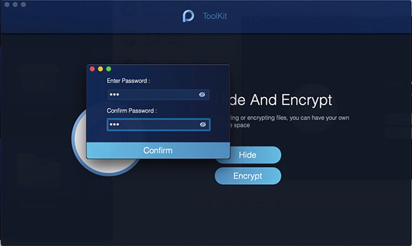 nascondi prima inserisci il codice di accesso