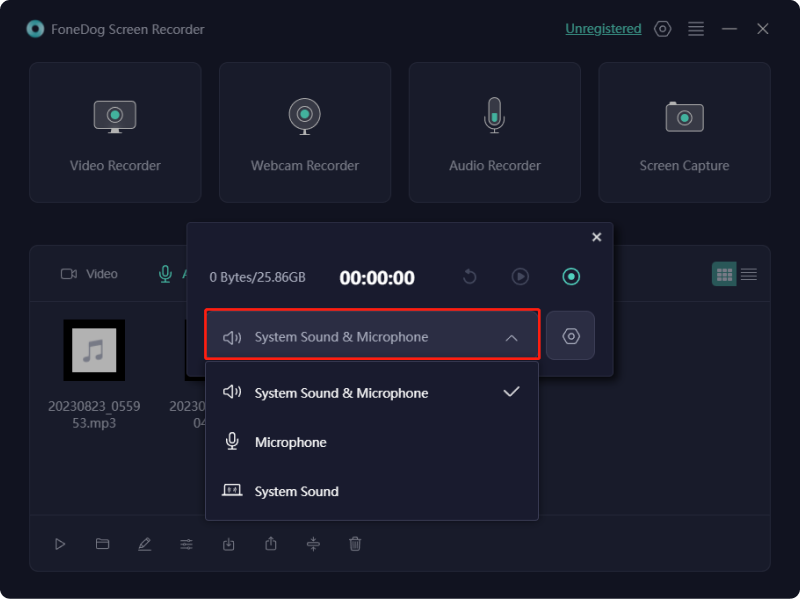 Registra lo schermo con il microfono sul PC