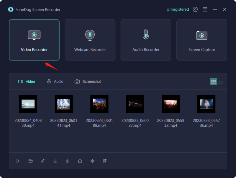 Miglior registratore dello schermo per PC - FoneDog Screen Recorder: videoregistratore