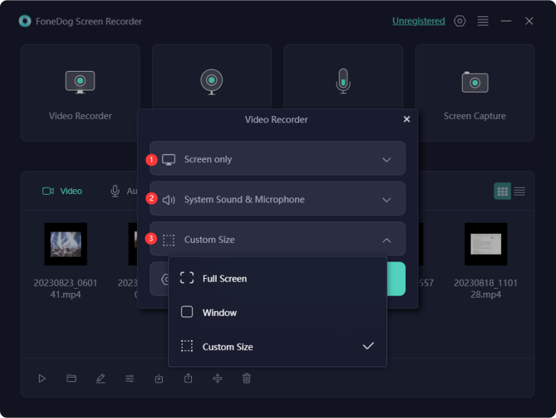 Miglior videoregistratore segreto: registratore schermo FoneDog