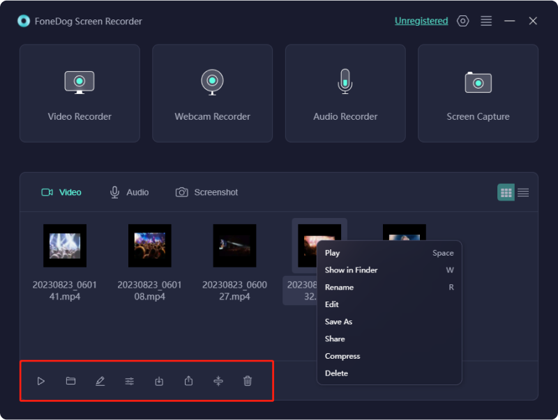 Registra programmi TV senza utilizzare il DVR - FoneDog Screen Recorder: salva registrazione