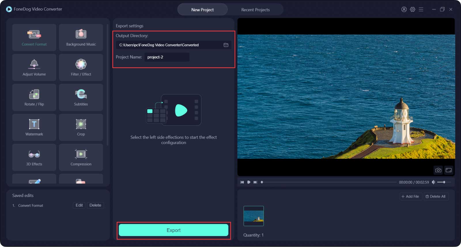 Il miglior convertitore video sul mercato: convertitore video FoneDog: esportazione