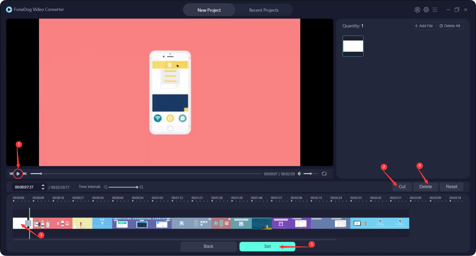 Il miglior video trimmer: FoneDog Video Converter—Trim