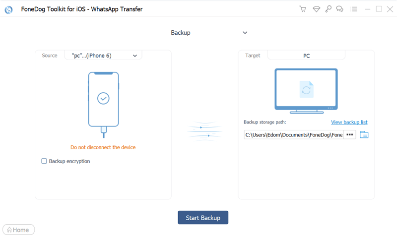 Condividi il backup locale di WhatsApp utilizzando il trasferimento WhatsApp di Fonedog