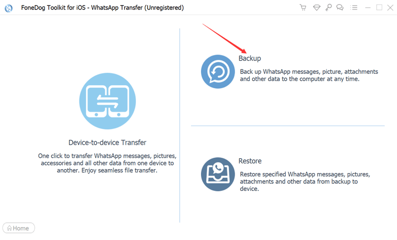 Eseguire il backup di tutti i dati di WhatsApp utilizzando FoneDog WhatsApp Transfer