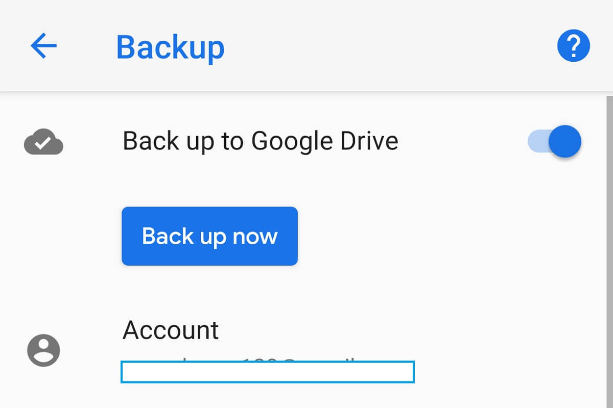 Recupera i file eliminati da Huawei P30 Google Backup