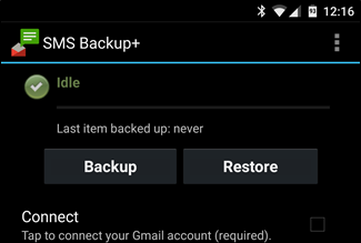 Sms Backup + Installa