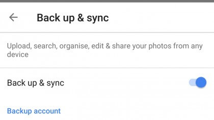 Sincronizzazione backup su Google