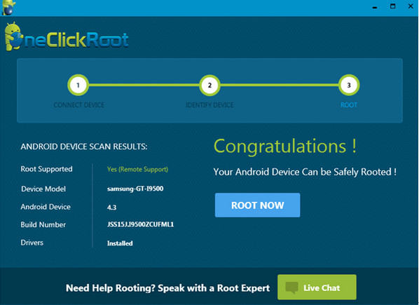 Oneclickroot completato