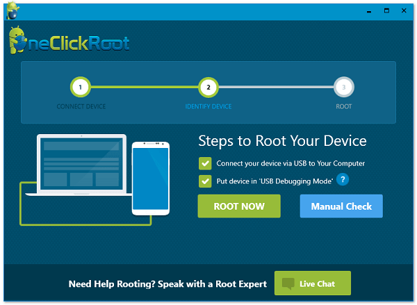 Oneclickroot Identifica Android