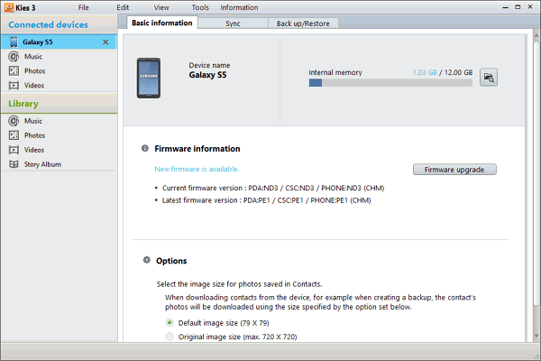 Aggiornamento del firmware