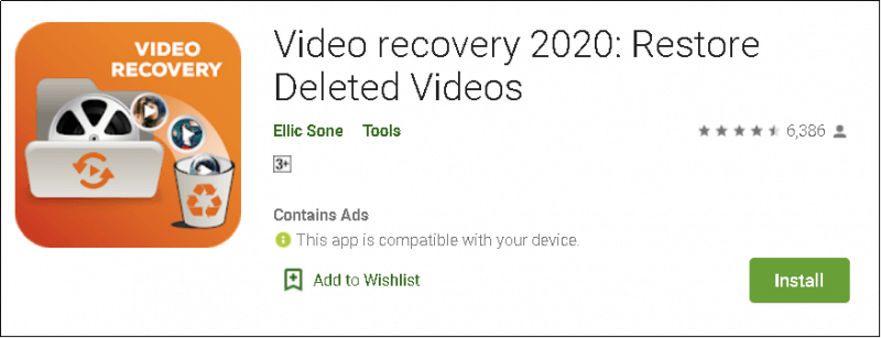 Recupera i video eliminati da Android gratuitamente utilizzando Video Recovery 2020