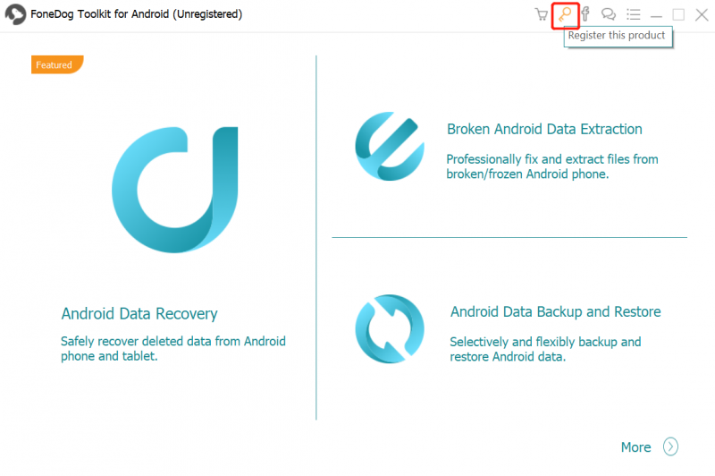 Menu Registrazione Android Registrati