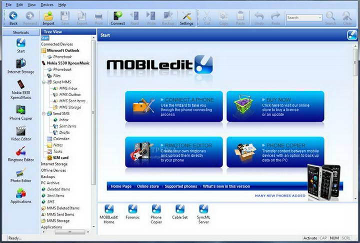Software di backup Android Mobiledibest per PC Mobiledit