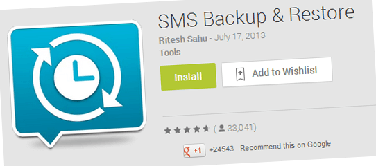 Backup e ripristino SMS