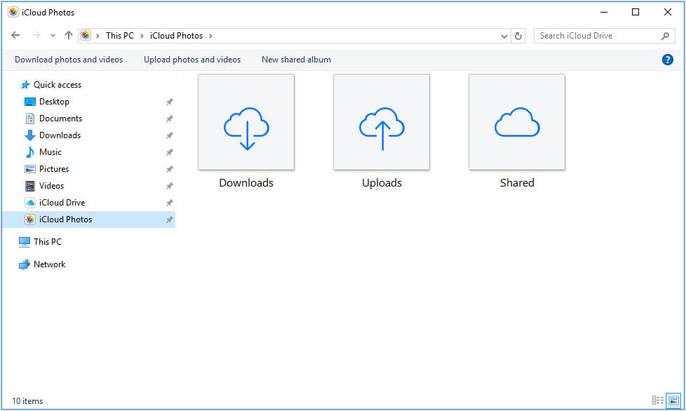 Accedi ai file di iPhone su iCloud di Windows 10