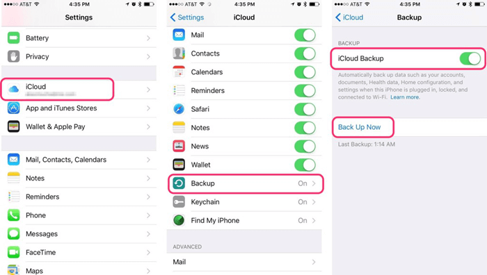 Fai il backup delle foto di Iphone su Icloud