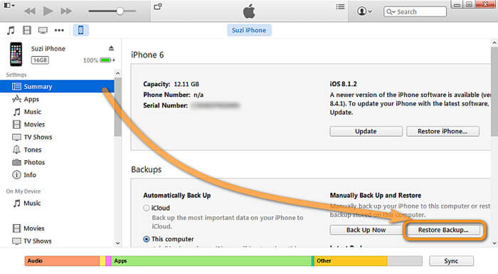 restore-iphone-backup-to-itunes