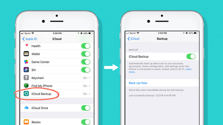 Conoscere iPhone con Backup iCloud