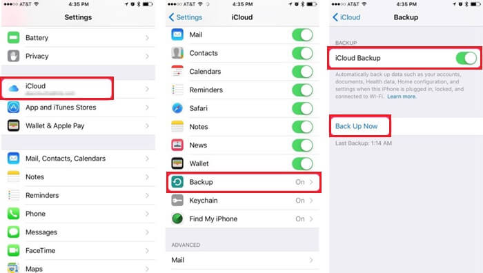 Usa Icloud per eseguire il backup di Iphone Ipad