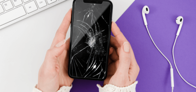 Come cancellare iPhone con schermo rotto