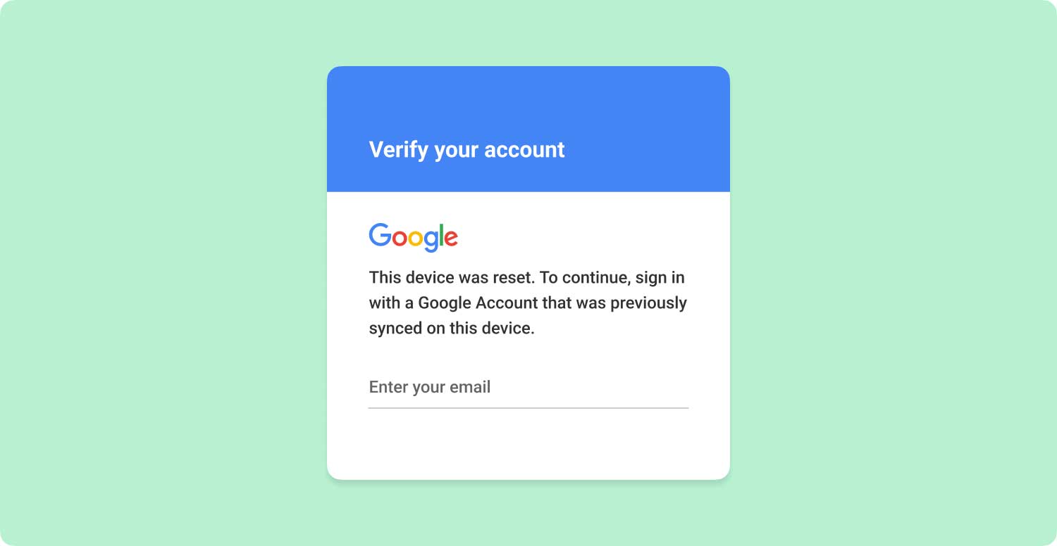 Bypassare la verifica dell'account Google