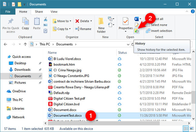Recupera il file PowerPoint non salvato utilizzando la cronologia file di Windows