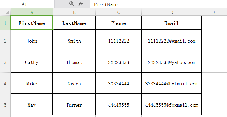 Importa CSV su Android