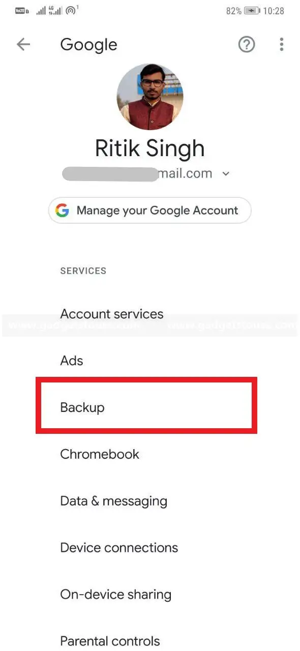 Backup di Google Drive