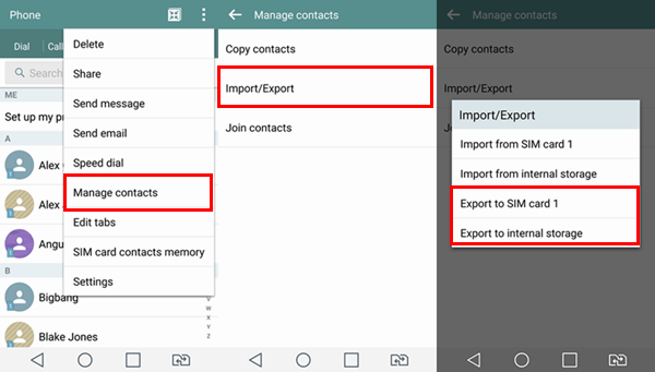 Esporta i contatti da Android a CSV utilizzando l'app Contatti integrata