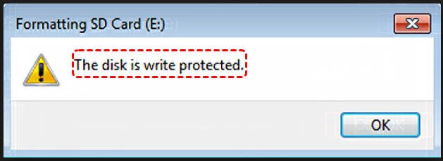 Rimuovere la protezione dalla scrittura dalla scheda SD