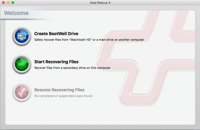 Data Rescue per Mac