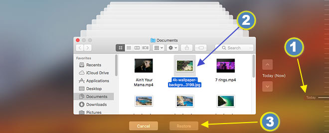 Recupera foto cancellate su Mac con il backup di Time Machine