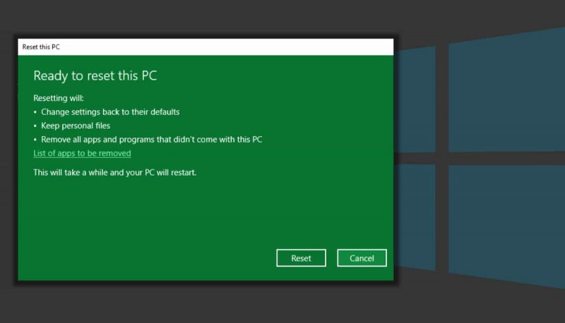 Come ripristinare le impostazioni di fabbrica di Windows 10 senza password utilizzando i supporti di installazione