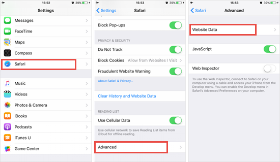 Recupera tutta la cronologia di Safari eliminata attraverso l'uso delle impostazioni del tuo iPhone