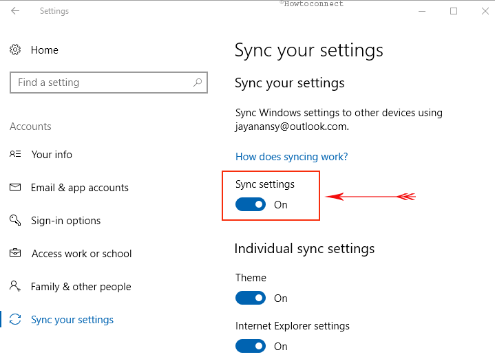 Sincronizza correttamente le tue impostazioni per correggere l'aggiornamento di Windows 10 cancellato il mio disco rigido