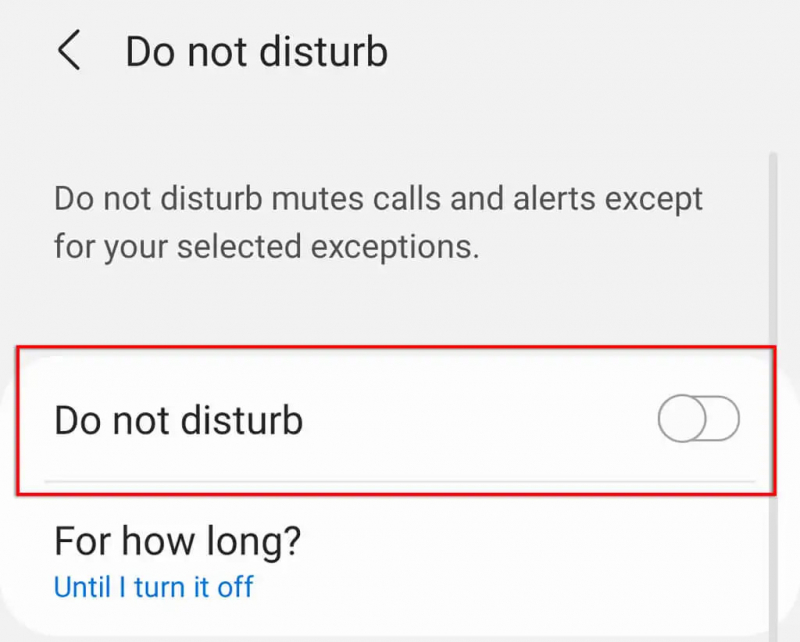 Risolto il problema con il suono di notifica di WhatsApp che non funziona: assicurati di NON essere in "Modalità non disturbare"