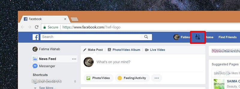 Facebook non risponde al browser