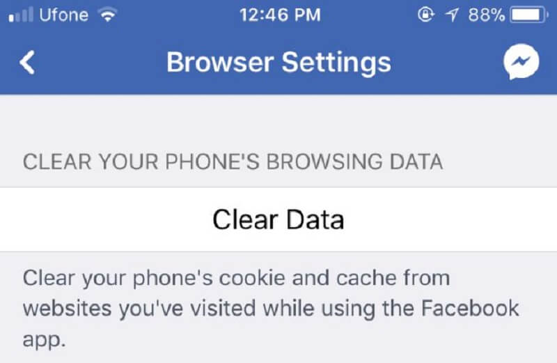 Facebook non risponde alla cache