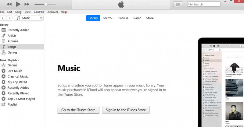 Avvia l'applicazione iTunes