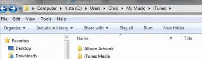 Posizioni della cartella iTunes Media su diversi dispositivi