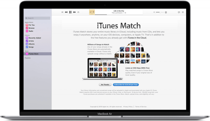Trasferisci la libreria di iTunes sul nuovo Mac utilizzando iTunes Match